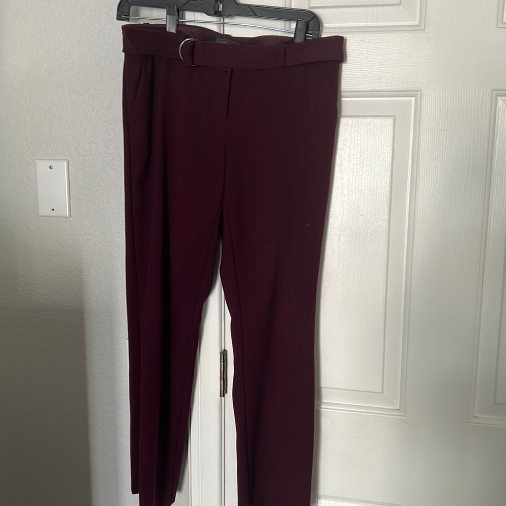 The Limited-drew fit burgundy slacks